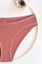 pohodlné klasické kalhotky s plochými švy na denní nošení bikini briefs v růžové latte barvě 